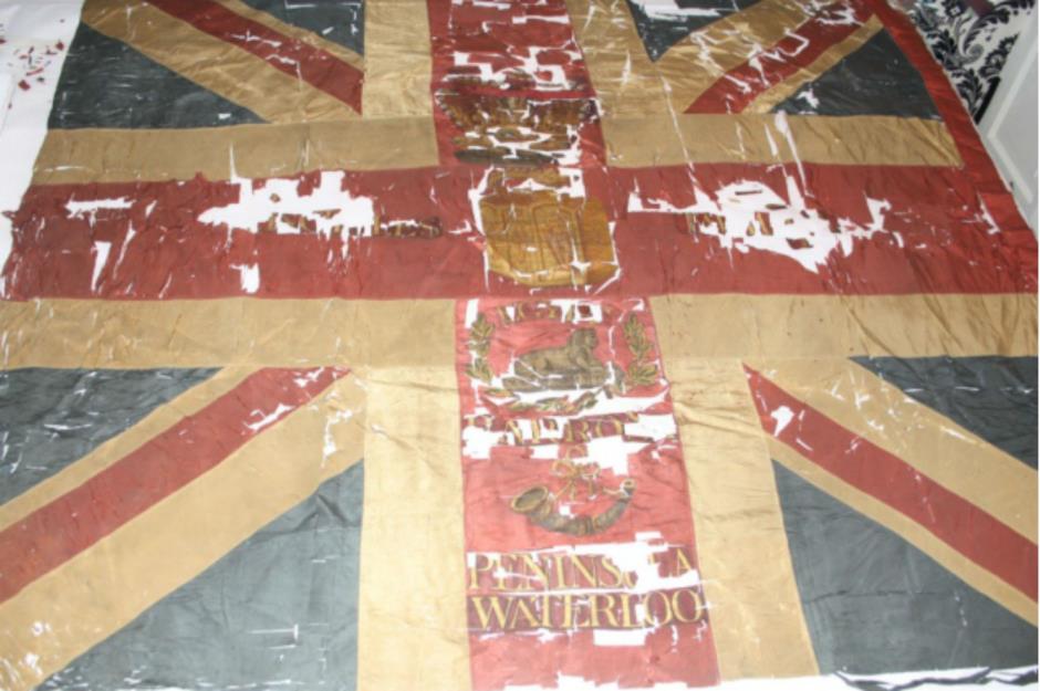 A flag from the Battle of Waterloo